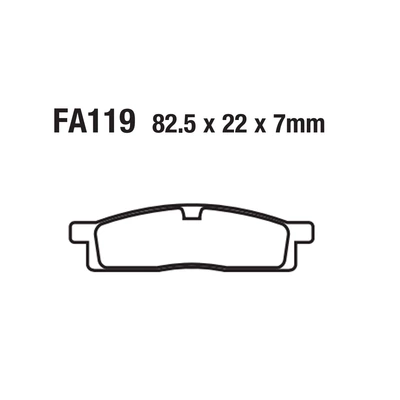 pad ATV FA119 DT50 – Tormoz supportları