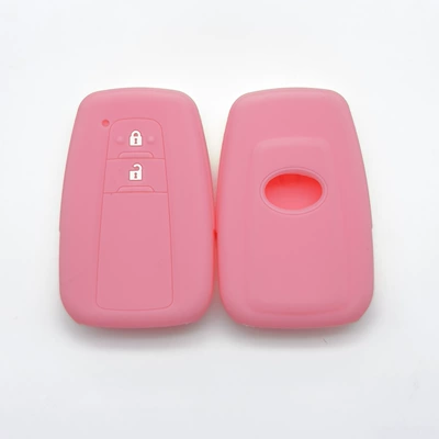 Two-Button Key Soft Silicone – Static Rod/Key Bag - pink