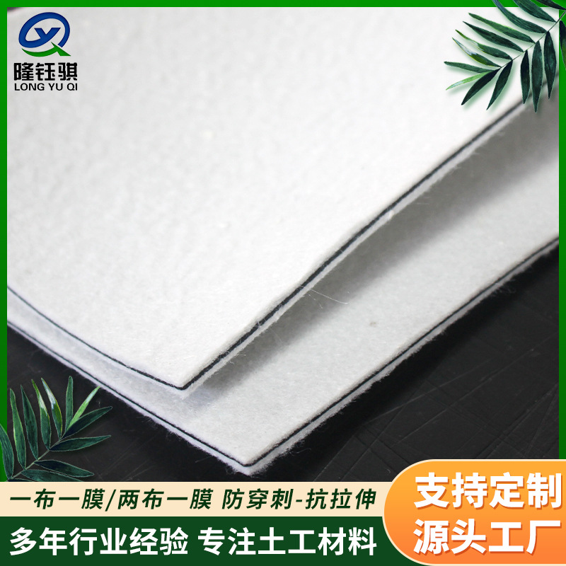 复合土工膜两布一膜垃圾填埋场人工湖鱼塘养殖防渗水复合土工膜