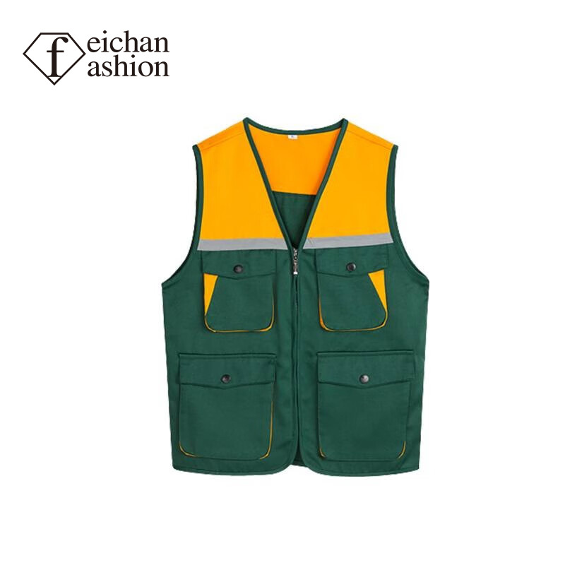 飞常时尚劳保反光背心马夹环卫园林交通反光马甲建筑施工外卖反光