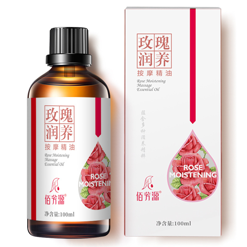 顔のバラの精油の美容院は経絡のspaの体を通して成人の古いショウガのバラの精油の現物をマッサージします。|undefined