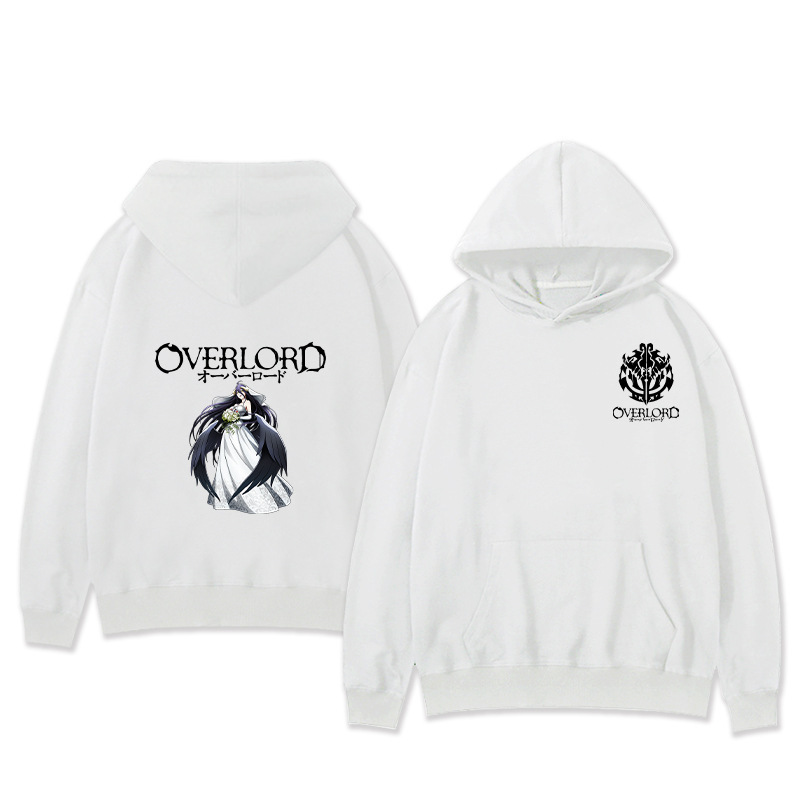 Suéter con capucha perimetral del rey de los muertos OVERLORD Suéter holgado bidimensional del rey de los huesos Tendencia