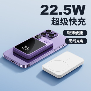 Tiktok hot magnetic wireless power bank 20000 mA PD two-way fast charge 20W Small gift mobile power supply