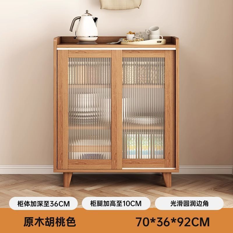 Estilo nórdico color madera aparador armario sala de estar gabinete de pared comedor balcón estilo japonés sala de té gabinete
