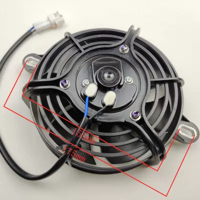 Off-Road Two-Wheeled Motorcycle Water-Cooled Fan
