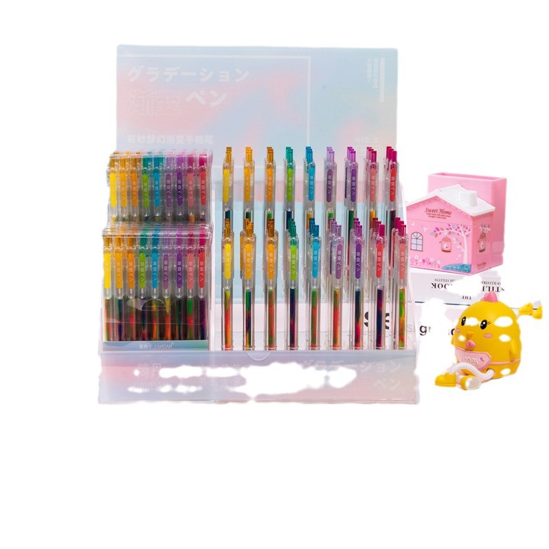 Dream Gradiente Creativo Bolígrafo de cuenta manual Bolígrafo multicolor Bolígrafo de color en caja Juego de nueve colores Bolígrafo de color Morandi