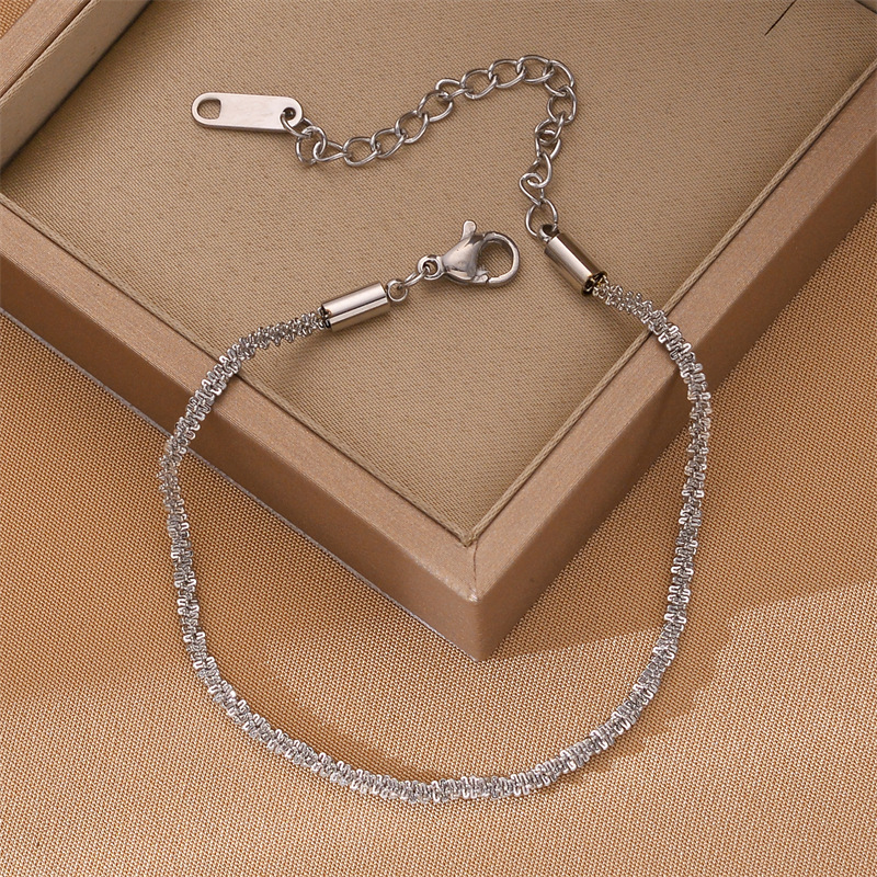 Corea del Sur Dongdaemun moda pulsera de acero de titanio nicho mujer diseño de acero inoxidable sensación de alta calidad joyas de pulsera transfronteriza universal