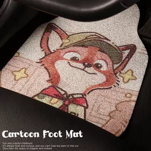 Car floor mats Zootopia style driver's side mat silk loop carpet type non-slip dirt-resistant full set of car mats