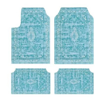 Set Stain-Resistant and Wear-Resistant Floor Mats, Avtomobil döşəmə paspasları - zy-cross-border-floor-mat-four-piece-set-16-3344cm-two-piece-pack
