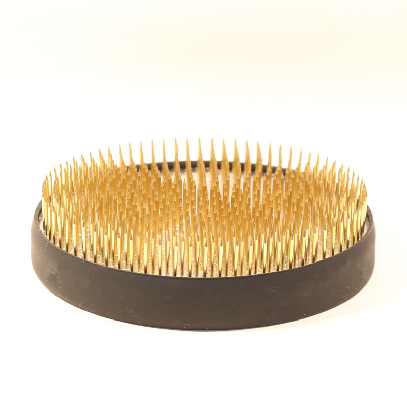 Jianshan arreglo floral japonés base del recipiente japonés Jianshan arreglo floral artefacto aguja montaña Zen arreglo floral flor camino herramienta floral