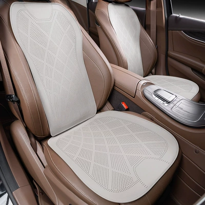 Four Seasons Pad, car seat cushion for all seasons - ultra-thin-and-breathablebackrest-single-piece-off-white-clean-labelno-logo