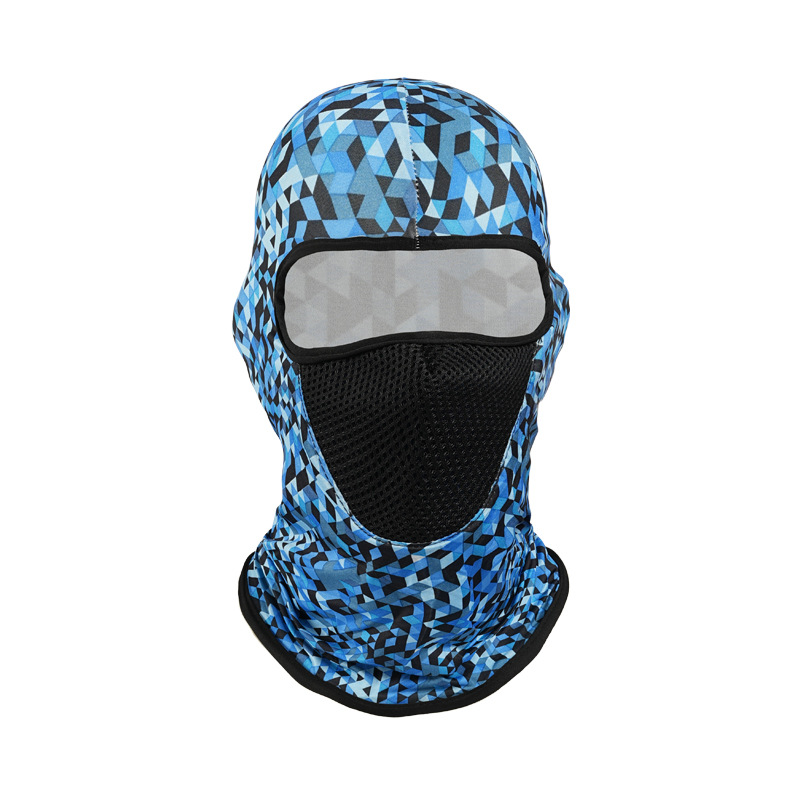 Sombrero estampado de seda de hielo, casco de ciclismo de camuflaje, mascarilla transpirable de primavera y verano, revestimiento, mascarilla de bicicleta, casco, sombrero