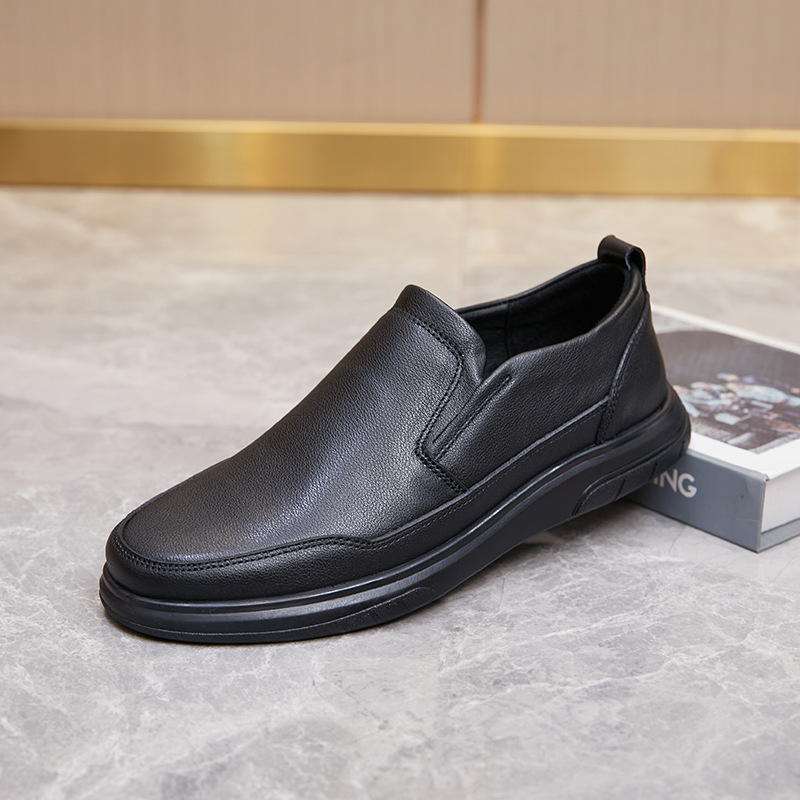 Men's comfortable breathable casual leather shoes_voghion.com