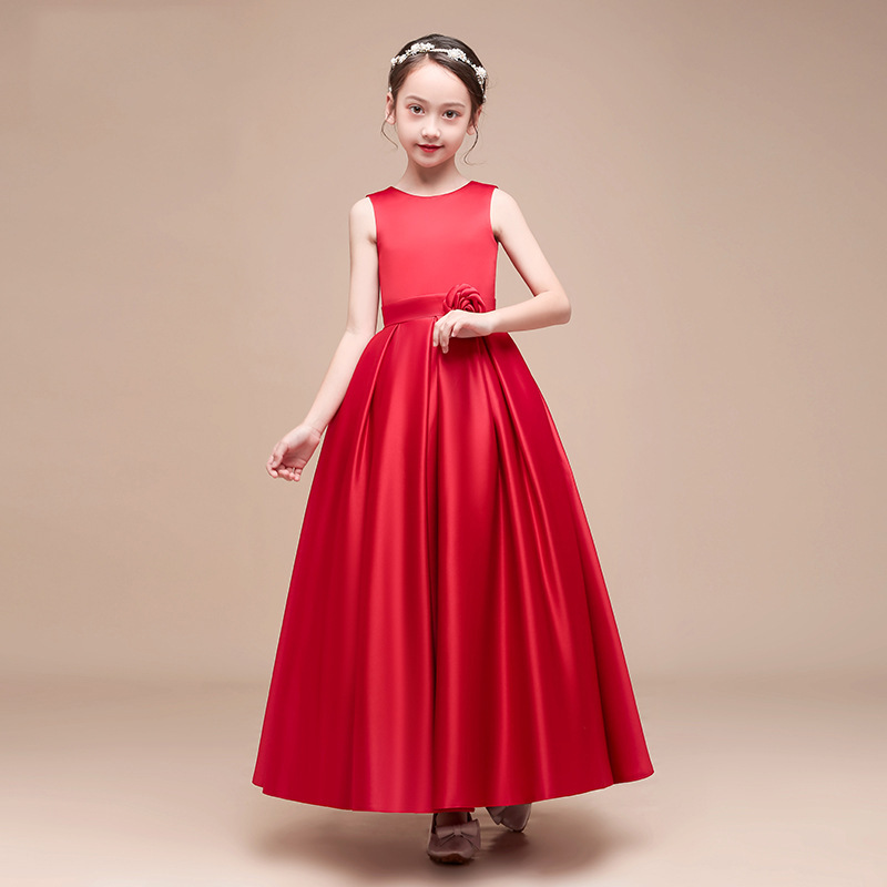 Robe de spectacle pour fille – Élégante robe de princesse pour récitals de piano et événements formels (80-160 cm, 8 couleurs)_voghion.com