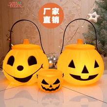 满天星南瓜灯万圣节儿童南瓜桶灯笼手提糖果罐表演道具发光带音乐
