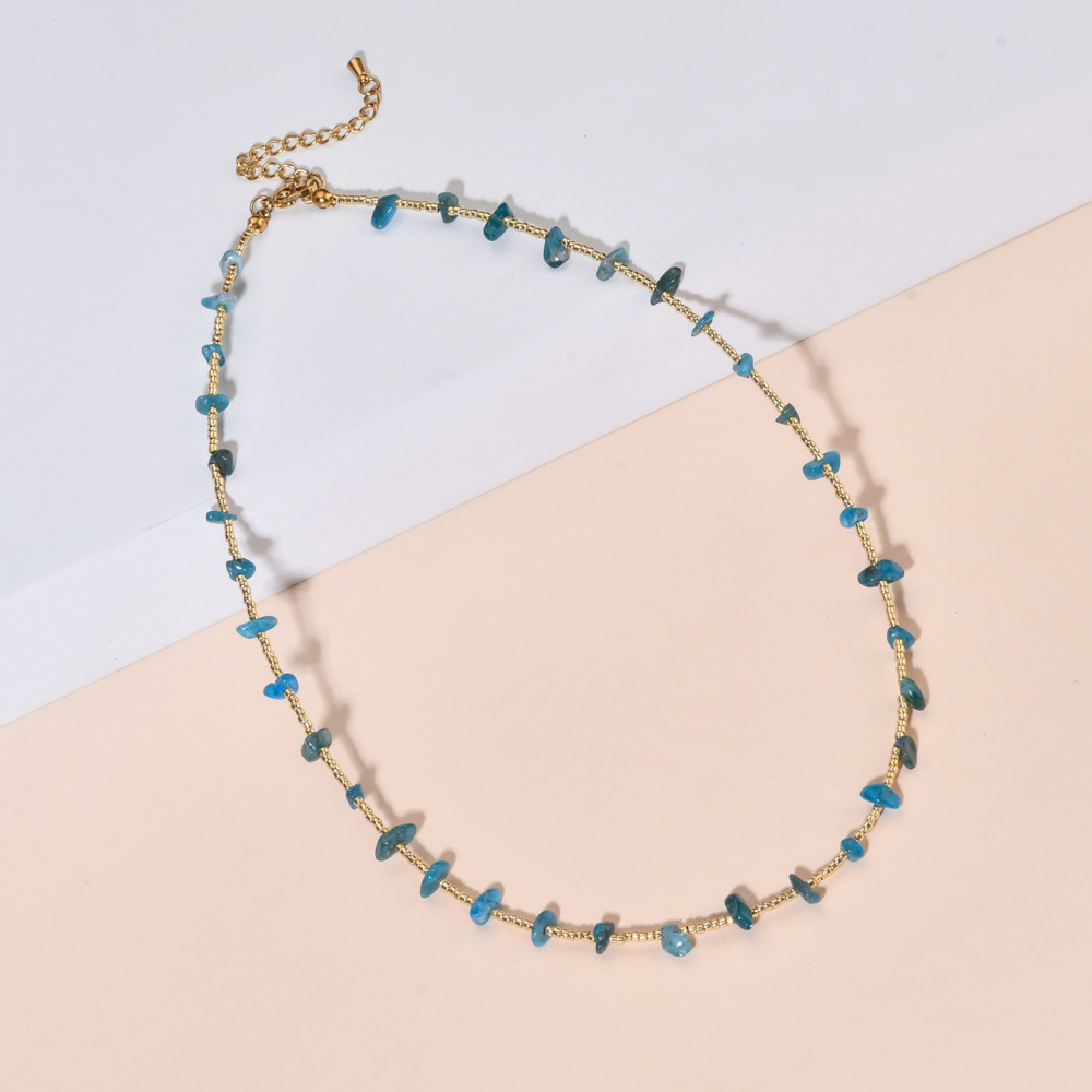 Women's Gender Stone Copper Geometric Necklace