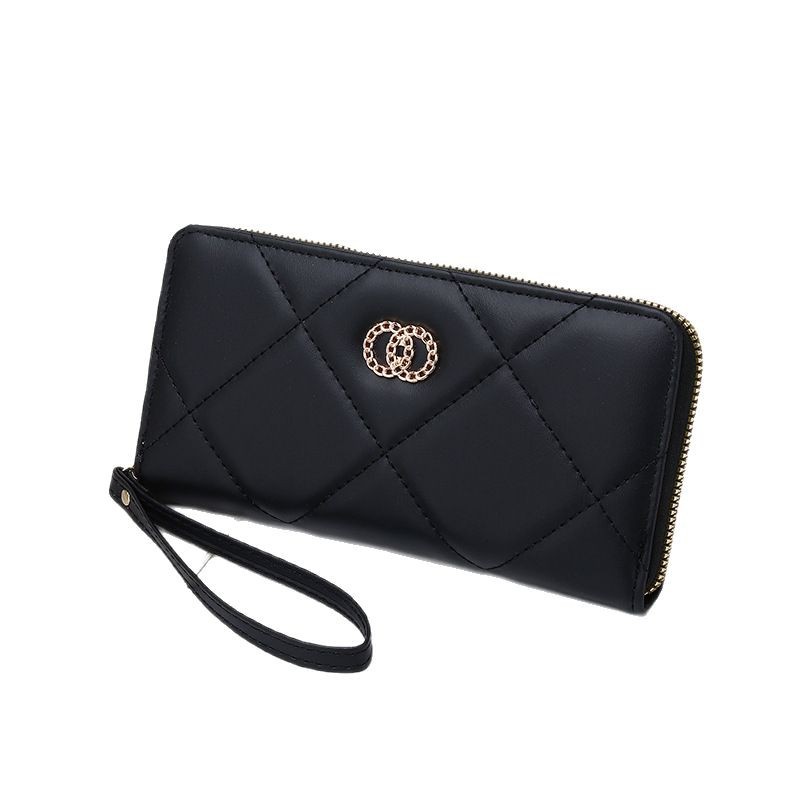 2025 nueva versión coreana de la billetera larga de moda de la billetera de gran tamaño bolsas de mano con cremallera fábrica de origen