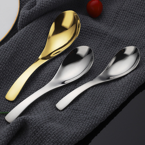 304 stainless steel spoon household soup spoon thickened small spoon adult rice spoon spoon stirring children's coffee spoon