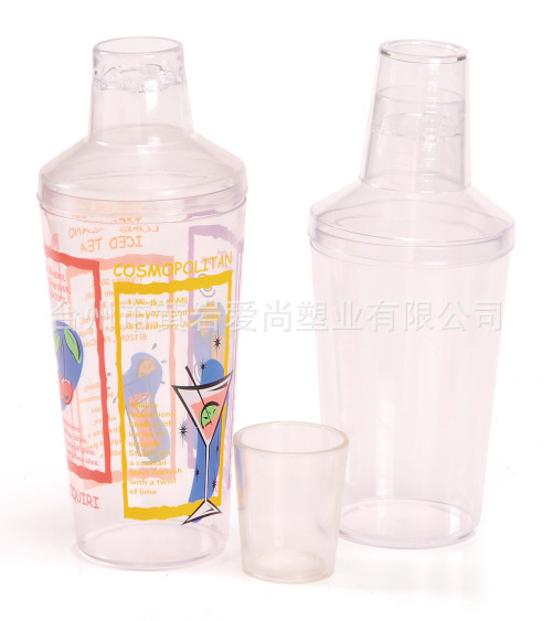 【Usa热卖】外销欧洲各种款式食品级精美塑料600ml调酒器