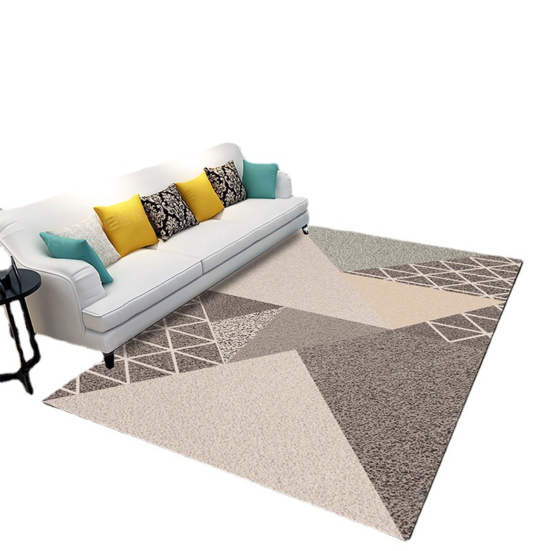 Transfronterizo nórdico impreso marroquí alfombra hogar sala de estar sofá de cristal alfombra de piso de terciopelo dormitorio alfombra completa