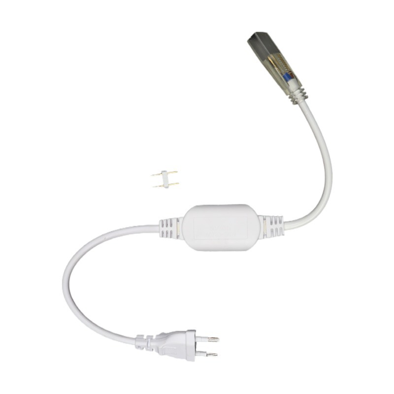 LED5730適配器2835高壓燈帶柔性霓虹燈條歐規防水插頭廠家直銷