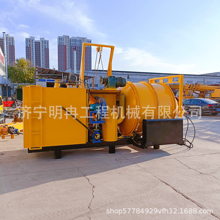 固定式沥青滚筒拌合机路面摊铺沥青混合料搅拌机废旧料加热拌合机