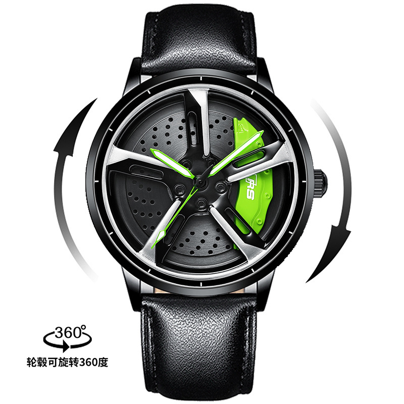 SVJ entrega de una pieza reloj de hombre coche rueda Hub modificación rs7 reloj de hombre hidráulico tridimensional reloj de cuarzo hueco