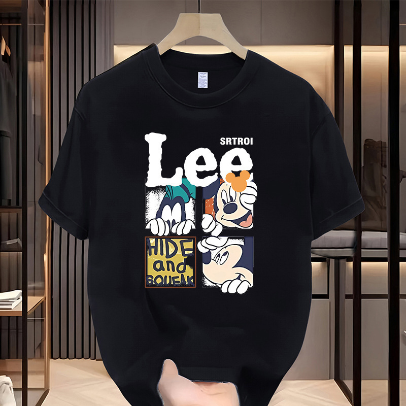 Nasa Co-Branded Heavyweight Short-Sleeved T-Shirt Men's Summer New Fashion Brand Trendyy Casual T-Shirt Loose Top