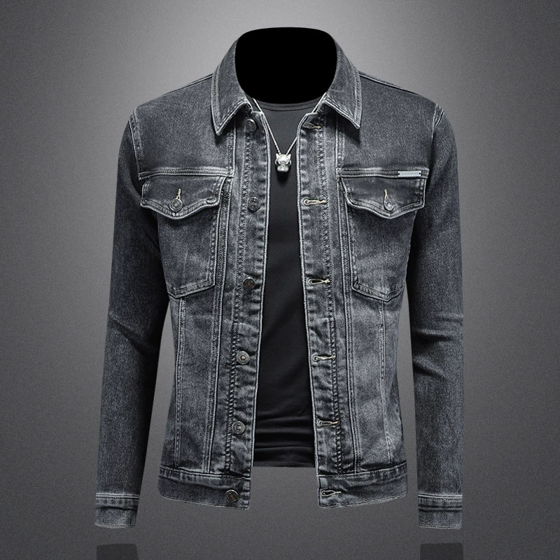 Весенняя джинсовая универсальная куртка для досуга, slim fit