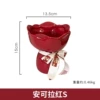 Hand-held flower [Ancra Red] Small ribbon for gift