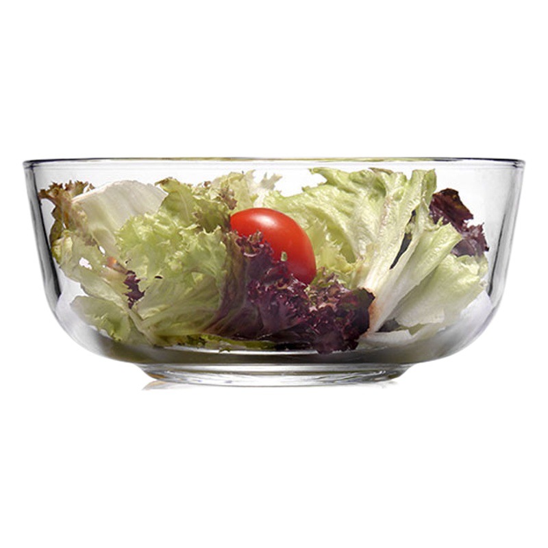 Juego de cuencos de vidrio Lizun para cocina, juego de cuencos grandes, medianos y pequeños, transparentes, para ensalada de verduras y frutas, de vidrio templado