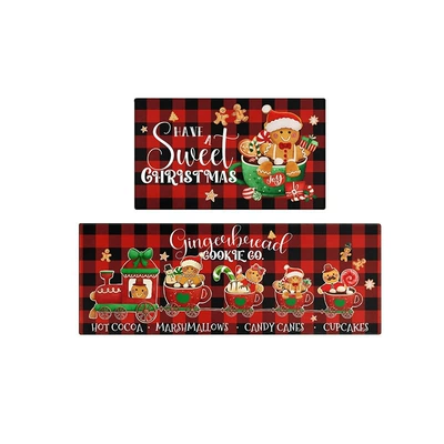 Atmosphere Kitchen Absorbent Non-Slip, Avtomobil döşəmə paspasları - christmas-5-4060cm-new-diatom-mud