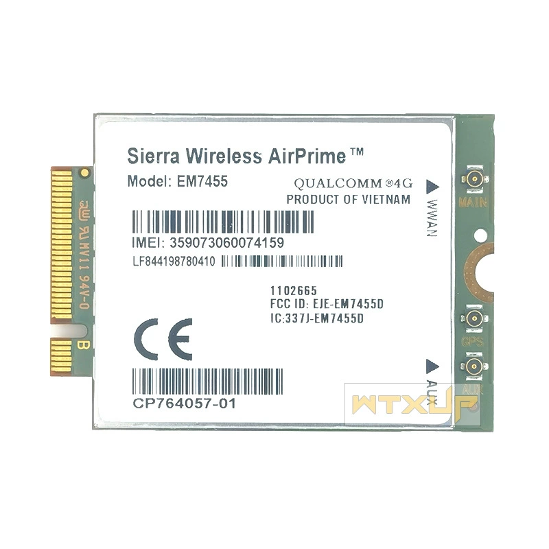Оригинальный модуль EM7455 встроенный 4G M.2, WWAN LTE CAT6 универсальная версия, 4G через USB