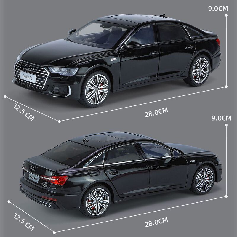 Audi A6 Car Model 1:18 Car Model Ornaments Collection Artificial A6L Extra Large Alloy Toy Boy Gift