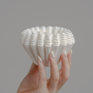 Cake-Shaped Filter Paper Origami Wave Filter Paper Hand-Brewed Coffee Filter Cup Filter Paper Jinlong Cup Filter Paper 155