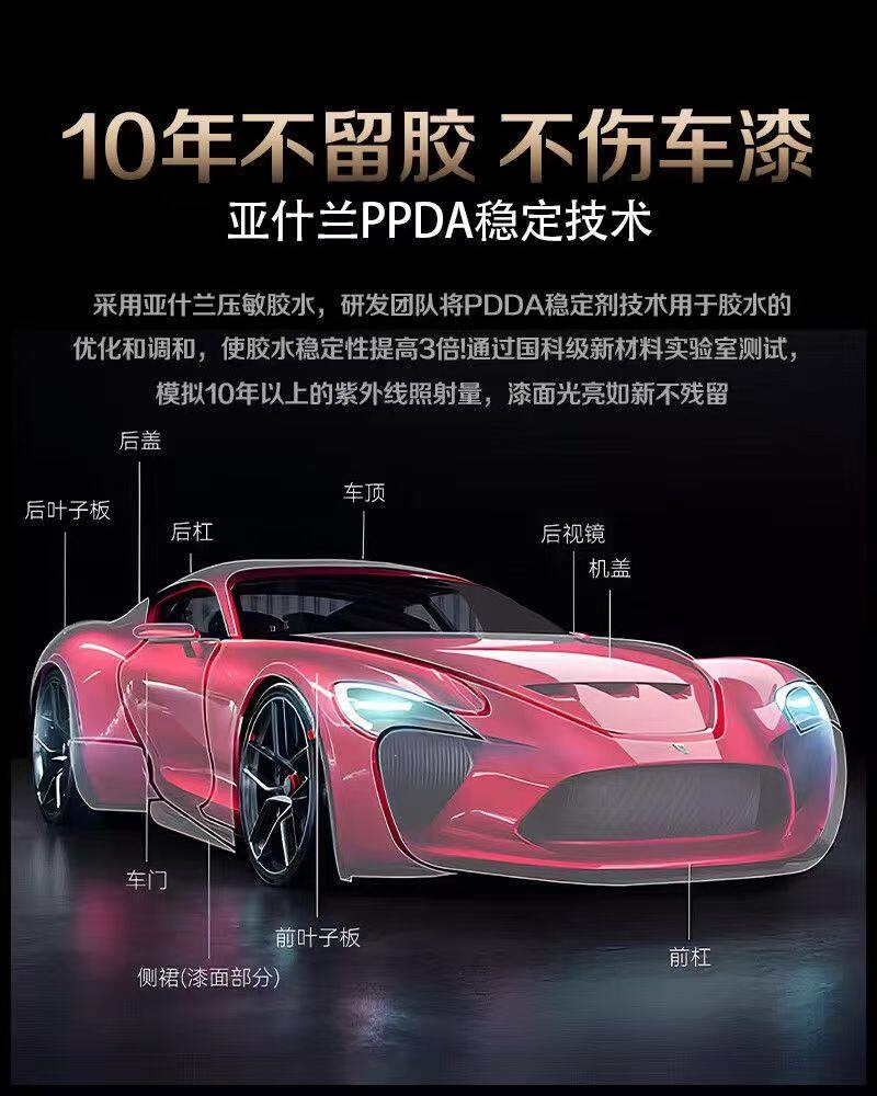Dupont Automotive Invisible Car Wrap Tpu Paint Protection Film Transparent Matte Glossy Black Film Full Body Film Application