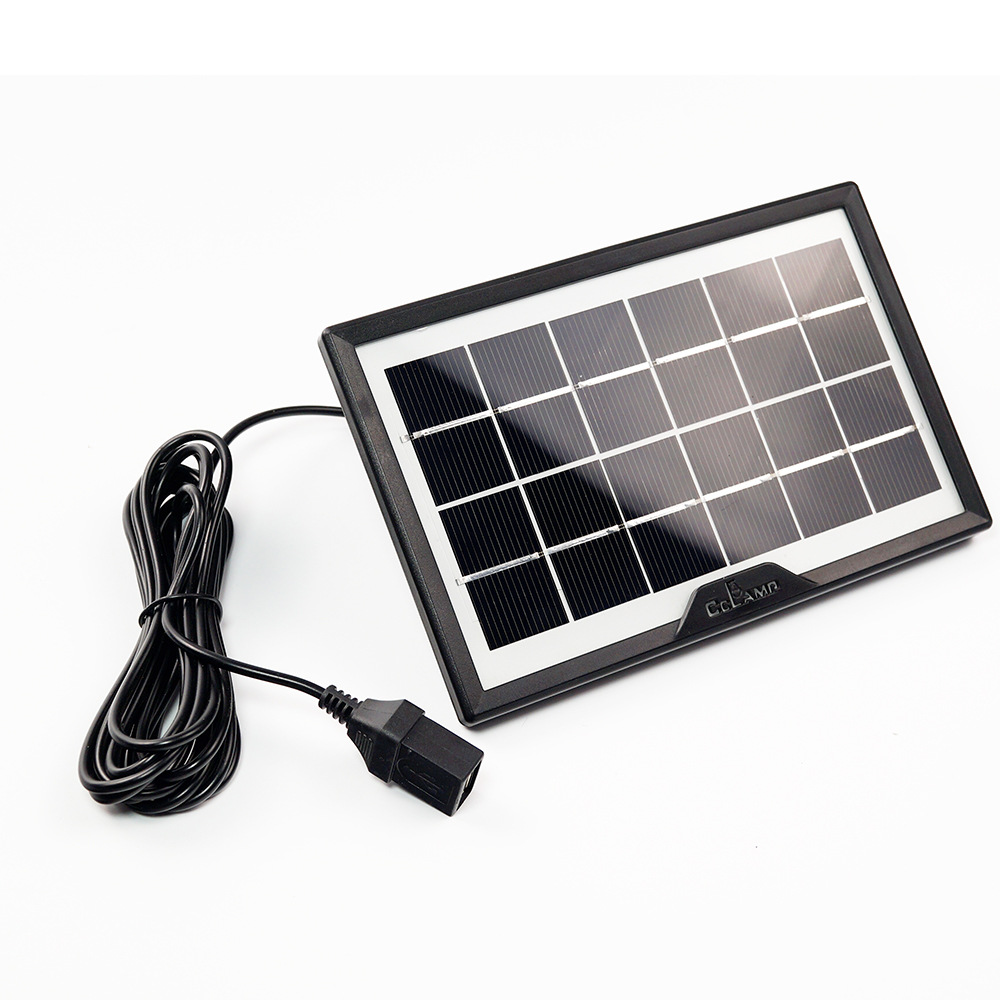 CCLAMP Panel solar fotovoltaico placa de carga multifuncional batería de almacenamiento placa generadora de energía lámpara de bombilla solar de silicio cristalino