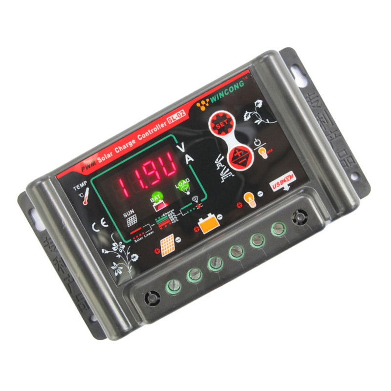 Universal solar controller for lithium batteries and lead-acid batteries 12V24V11.1V10A multifunctional controller Universal solar controller for lithium batteries and lead-acid batteries 12V24V11.1V10A multifunctional controller