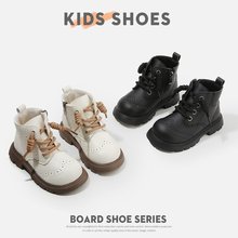 女童马丁靴儿童短靴英伦风单靴2025秋冬新款中大童靴子洋气皮靴潮