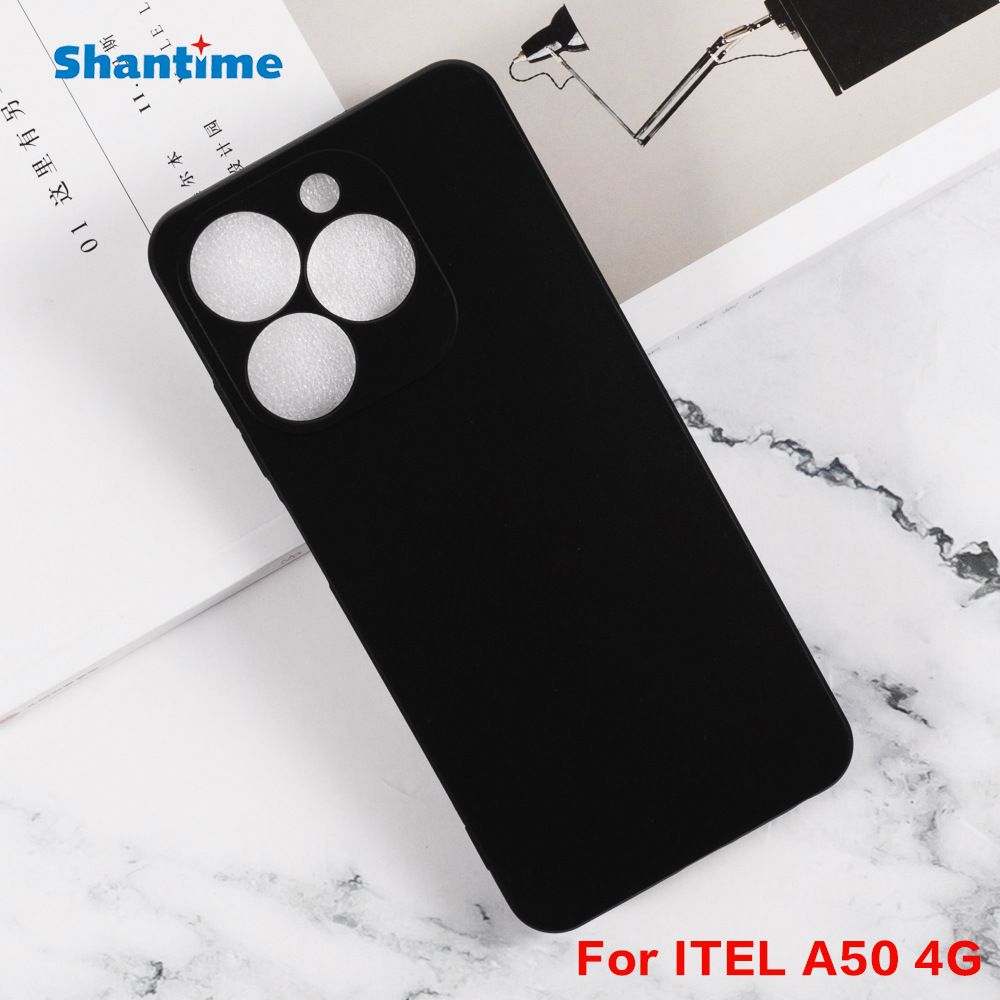适用ITEL A50 4G手机壳翻盖手机皮套TPU布丁套软壳