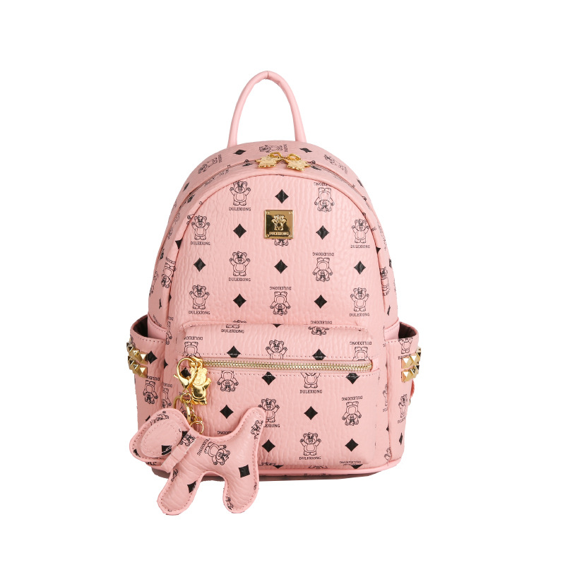 Bolso desnudo mediano rosa oscuro