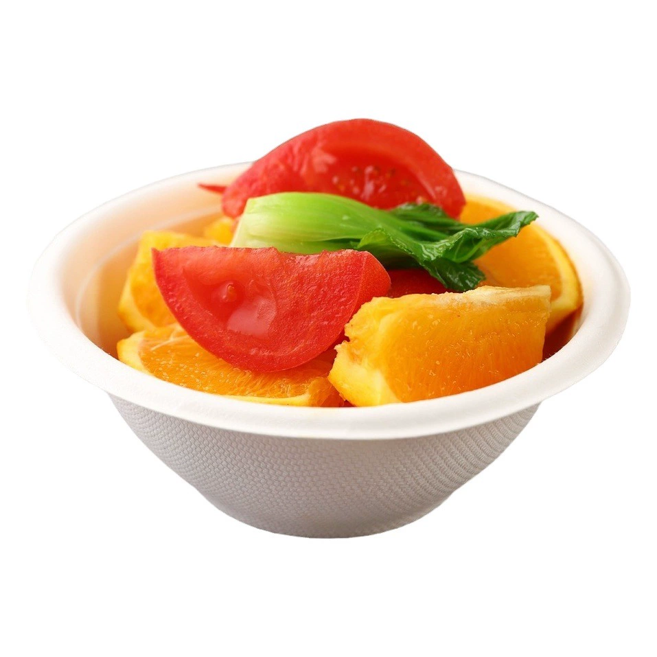 Бумажная одноразовая миска для десертов, соусов, закусок, мороженого, для дипов к хот-поту, для дегустаций, из целлюлозы сахарного тростника