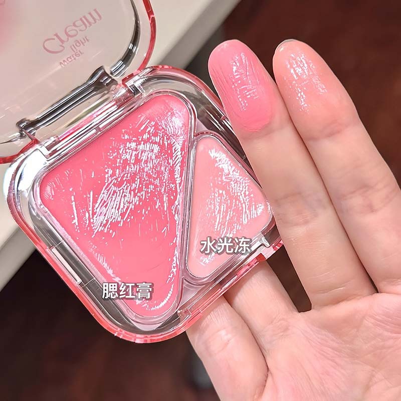 CAPPUVINI Multi-Purpose Water-Lighting Blush Plate de blush transfronterizo natural duradero