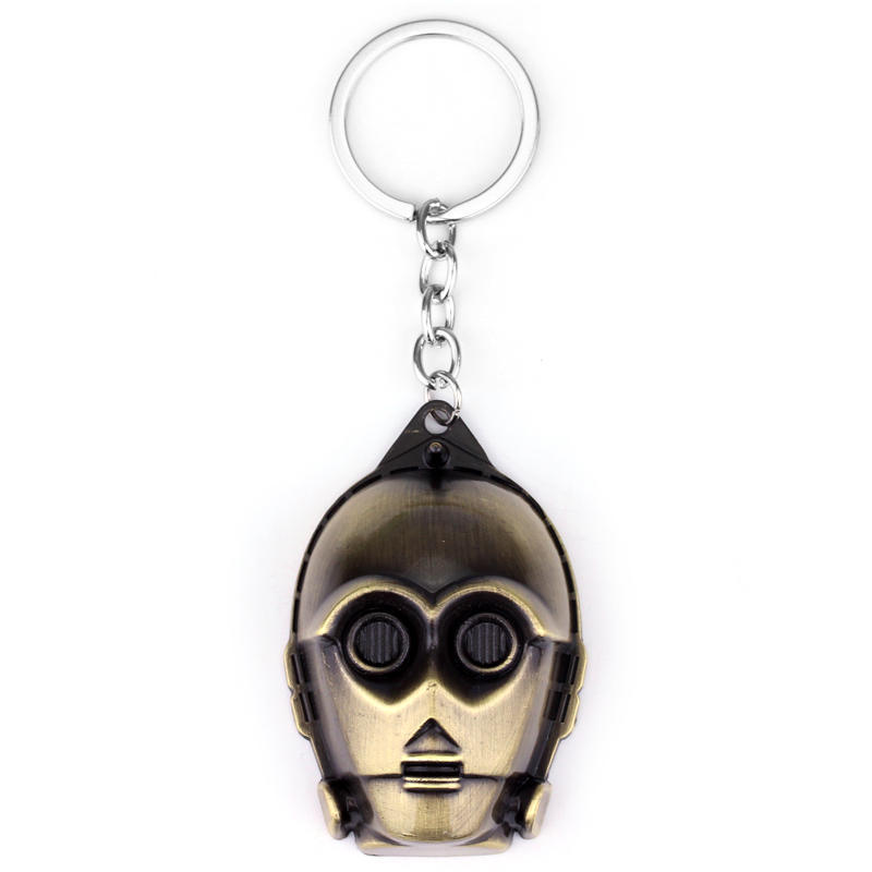 Transfronterizo periférico Star Wars Guerrero Negro Blanco Guerrero BB8 nave espacial llavero abrebotellas colgante
