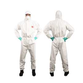 坤泽尔K2000防护服PE覆膜工厂无纺布防尘服防水隔离衣连体衣加厚