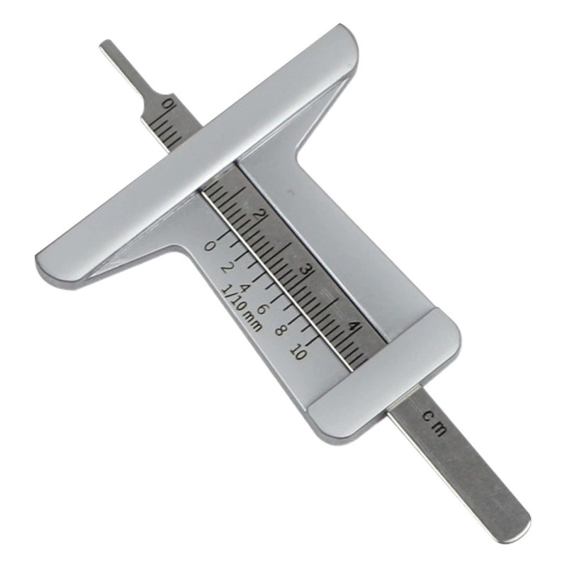 Глубиномер модели шин питания глубиномер из нержавеющей стали Глубиномер модели автомобильных шин Глубина измерения штангенциркуль