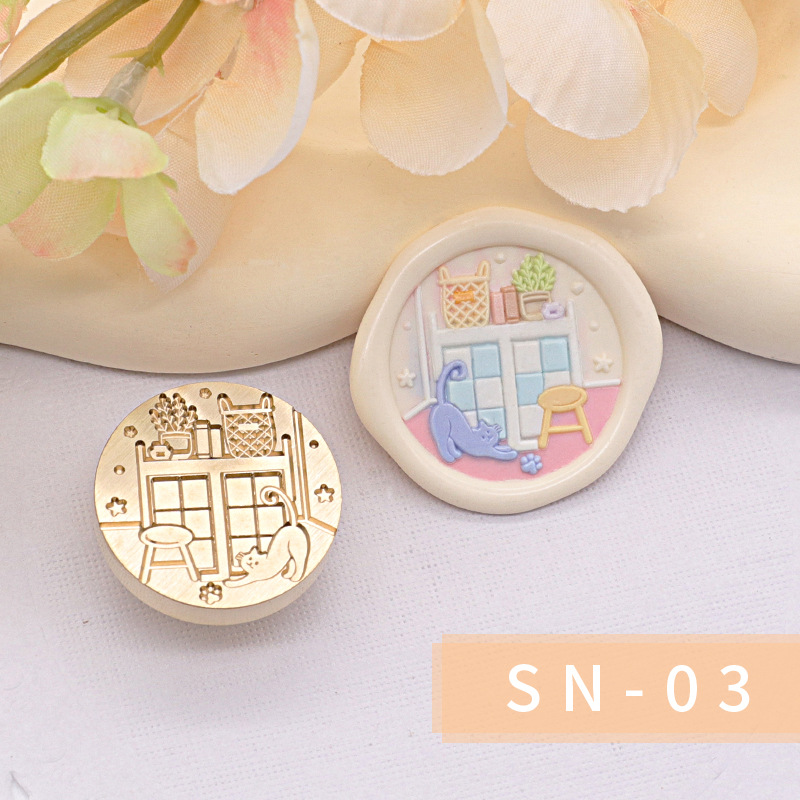 Original nuevo estilo fuego pintura sello serie interior cabeza regalo embalaje sobre cubierta cuento de hadas habitación casa caliente