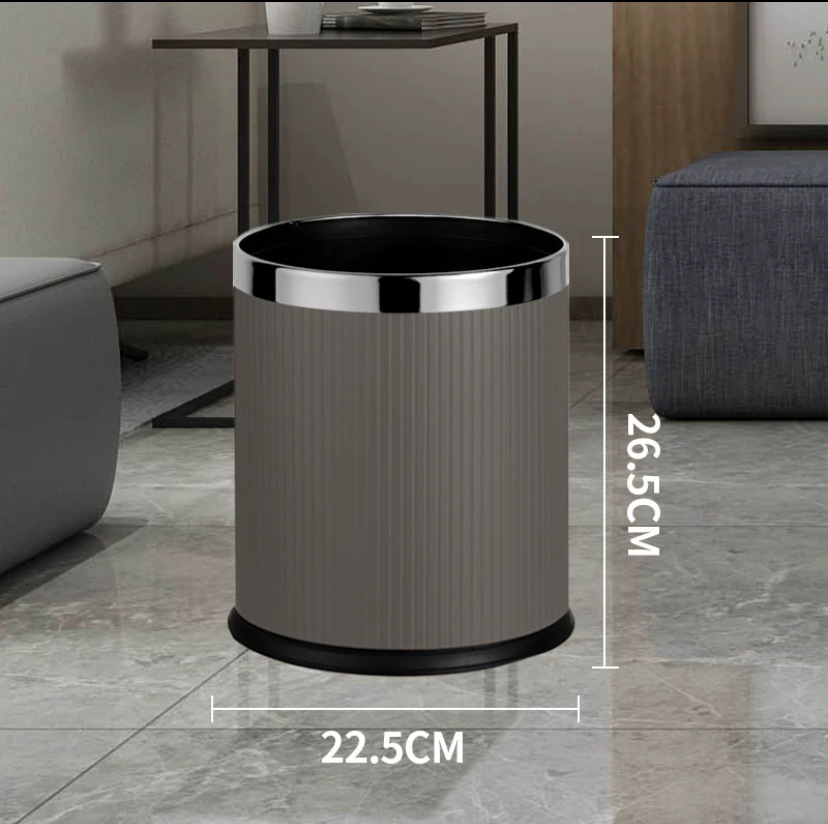 10L anillo de plata rayas italiano gris