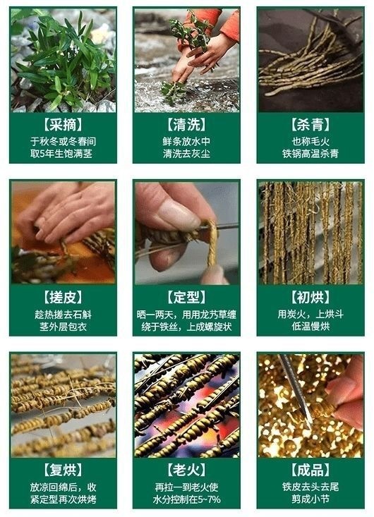 Huo Shan Tie Pi Shi Hu Dendrobium Fengdou Granules 500g Nourishing Herbal Tea Gift quality and texture