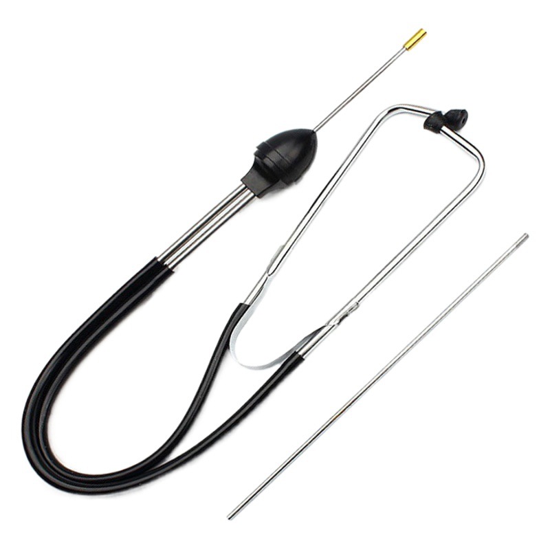 Coche cilindro de acero inoxidable estetoscopio motor anormal sonido diagnóstico dispositivo auto reparación detección auto mantenimiento auto reparación estetoscopio anticongelante